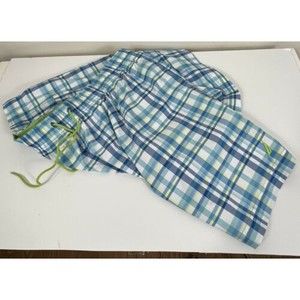 NAUTICA Men's Swim Trunks White Blue Yellow Plaid  XXL